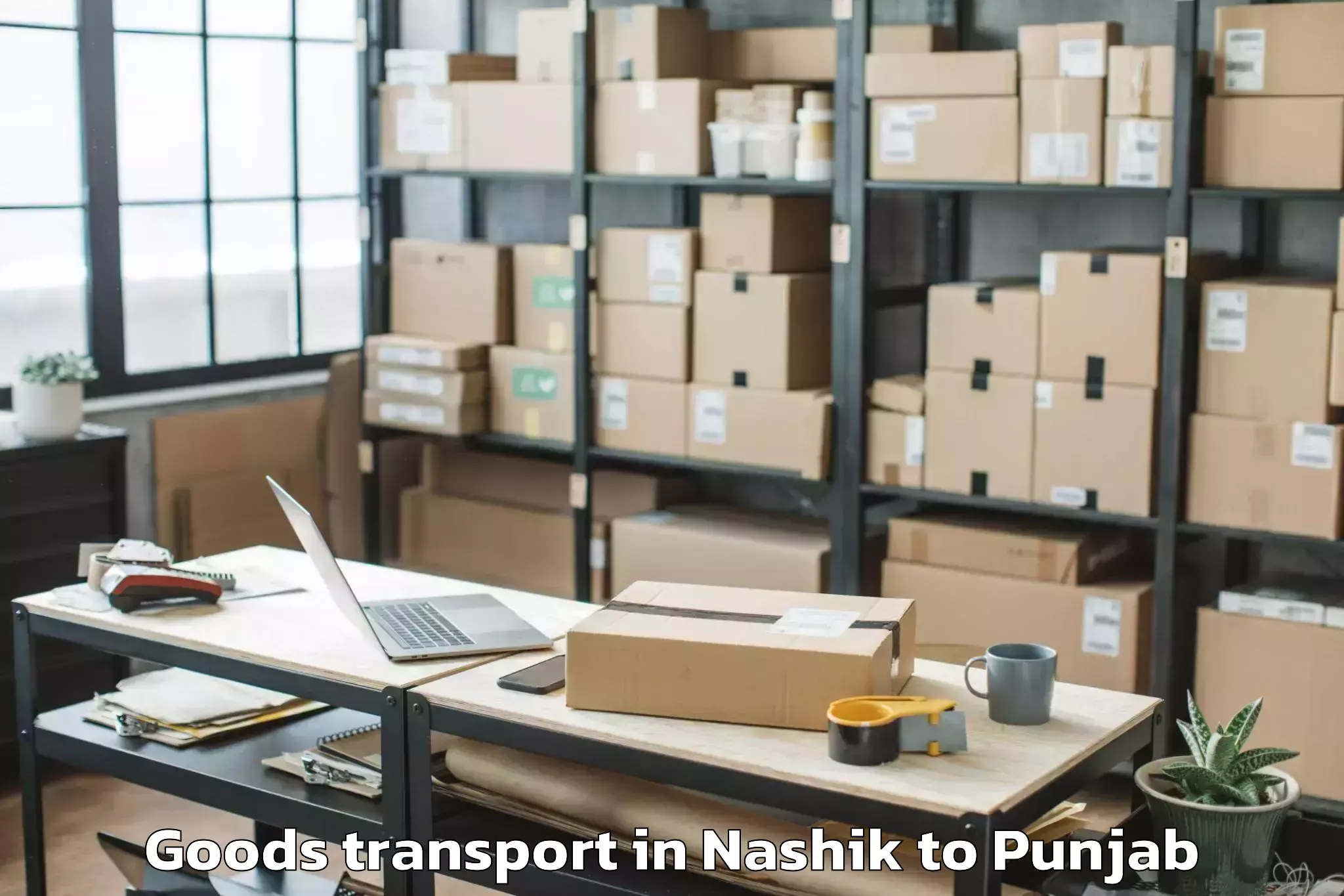 Efficient Nashik to Punjab Agricultural University Goods Transport